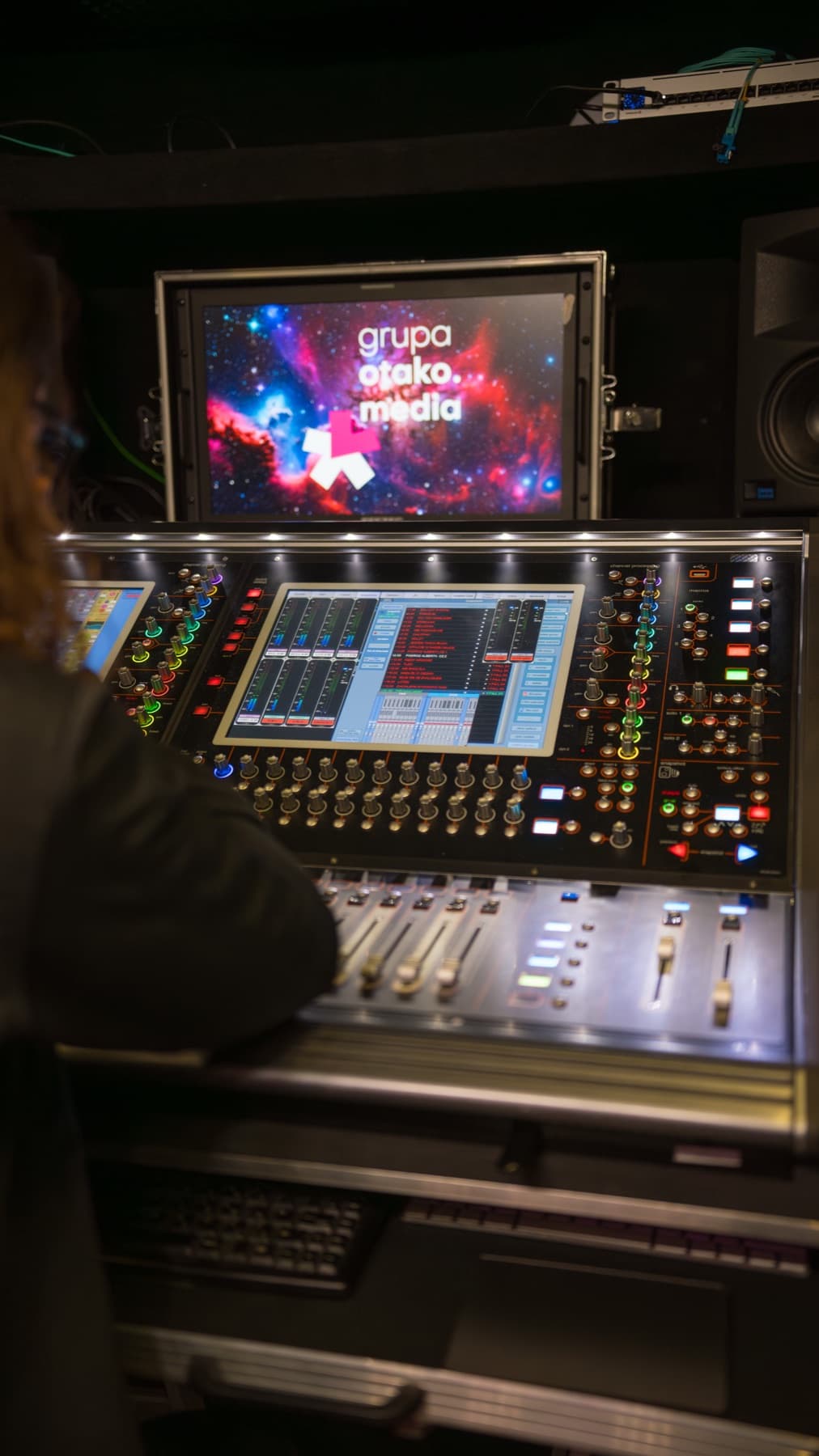 Konsoleta audio w wozie transmisyjnym OTAKO.stream